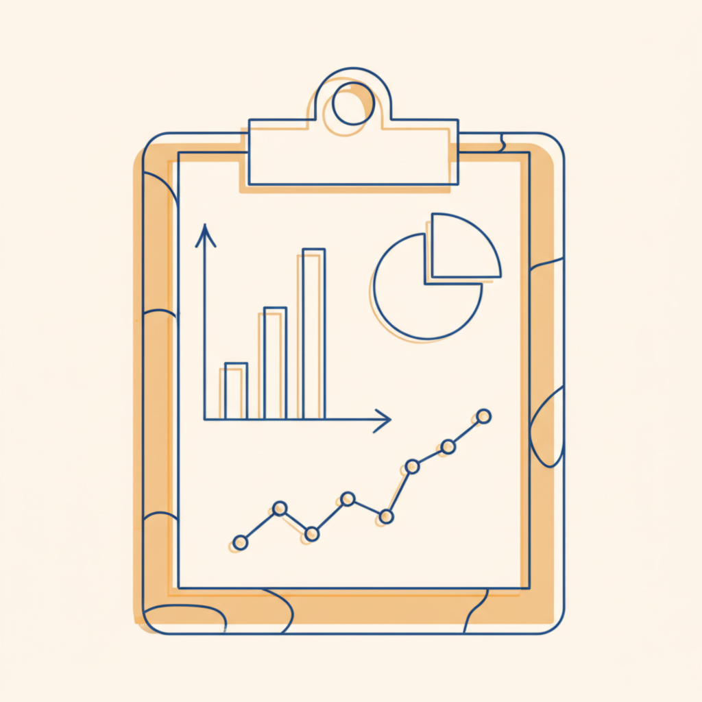 Minimalist illustration representing a university tracking student progress